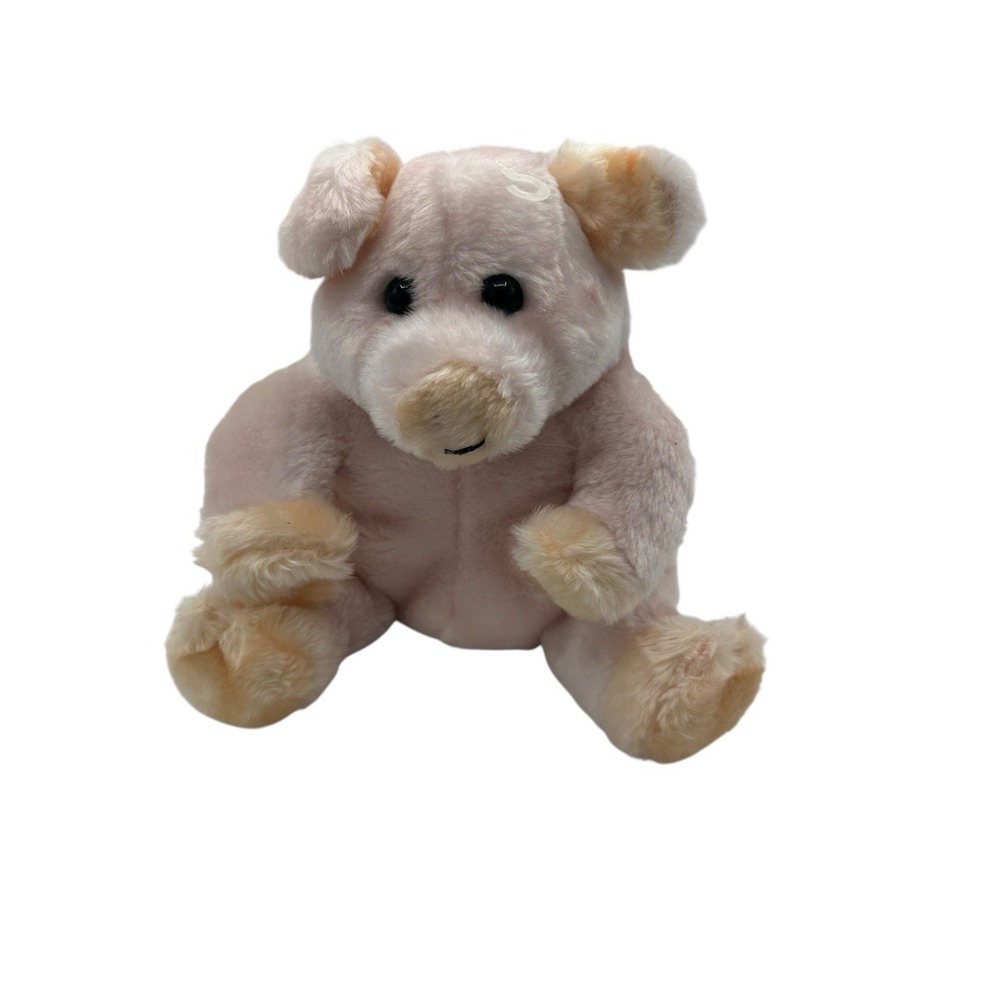 Kellytoy 2001 Plush Pig Stuffed Animal Toy 2" Pink & White‎ Polyester Fiber FLAW